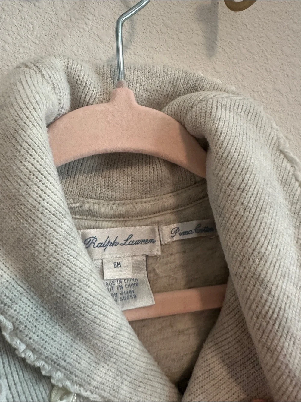 Ralph Lauren Grey Footed One-Piece